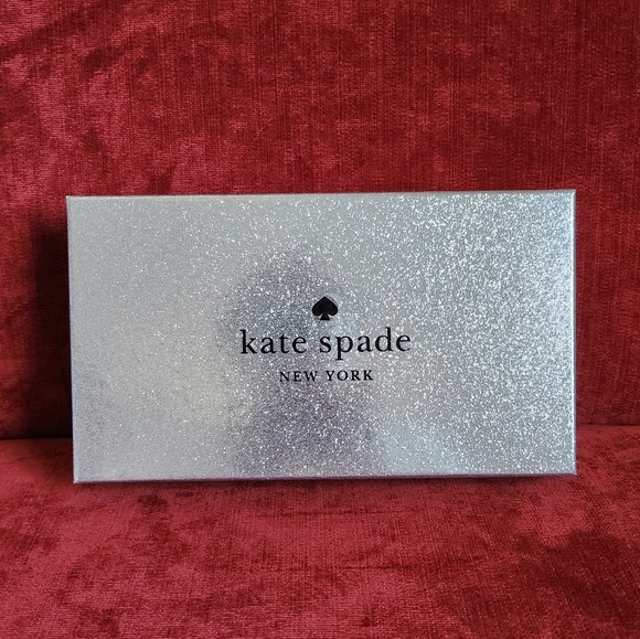 Kate Spade Shimmy Glitter Fabric Zip Long Card Case - Good Used Condition - Picture 11 of 15